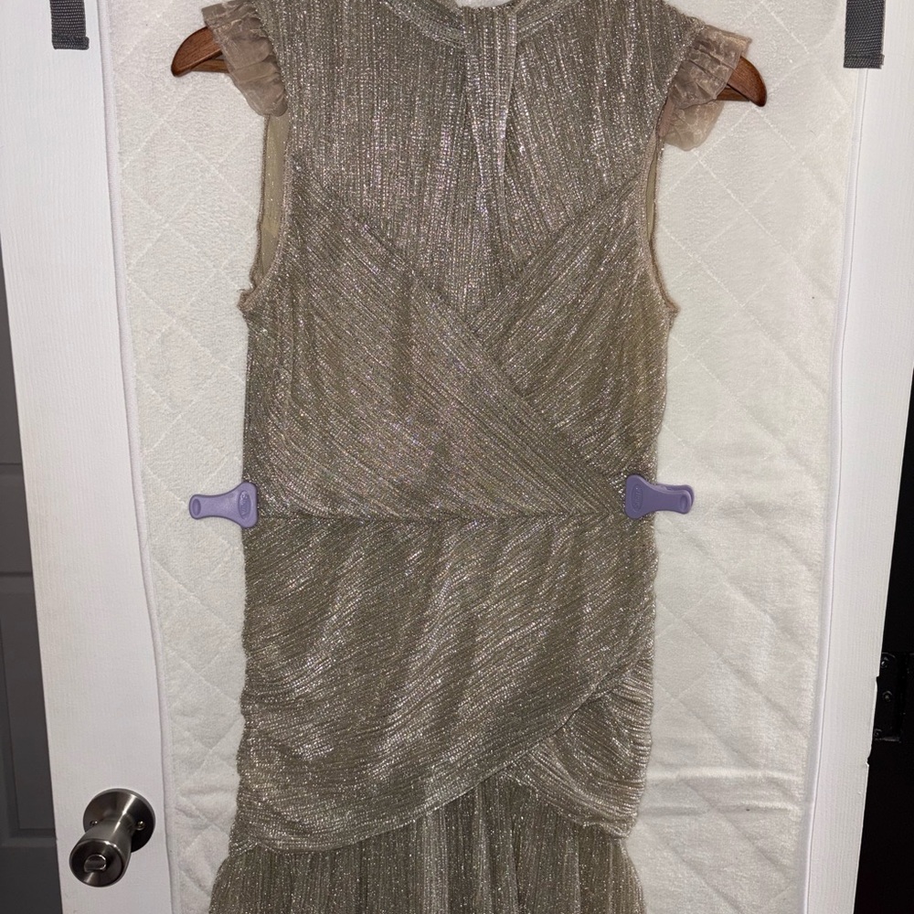 SAYLOR Cream Halter Maxi Dress Ruched Wedding Guest